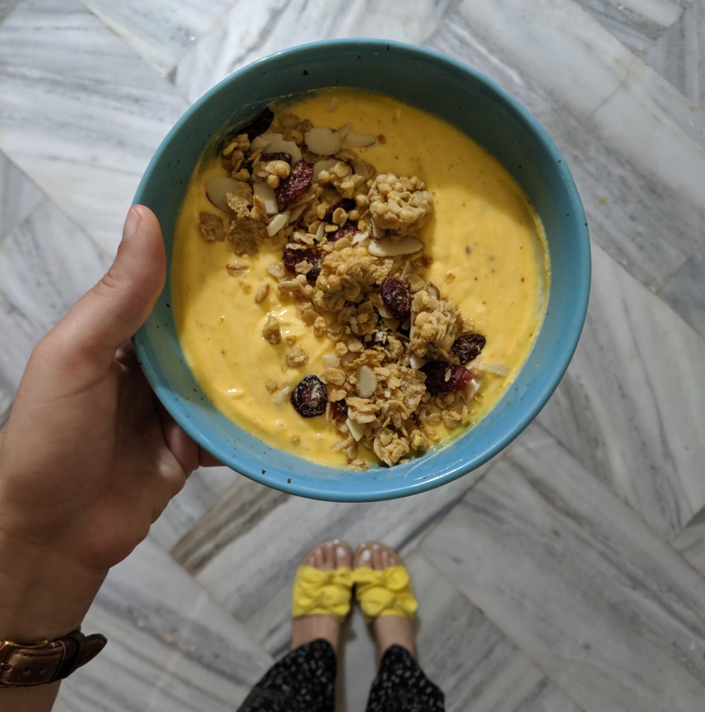 Anahita Dhondy morning routine yogurt