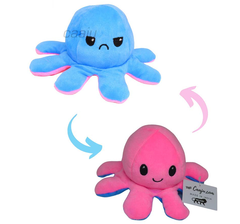 reversible octopus mood toy