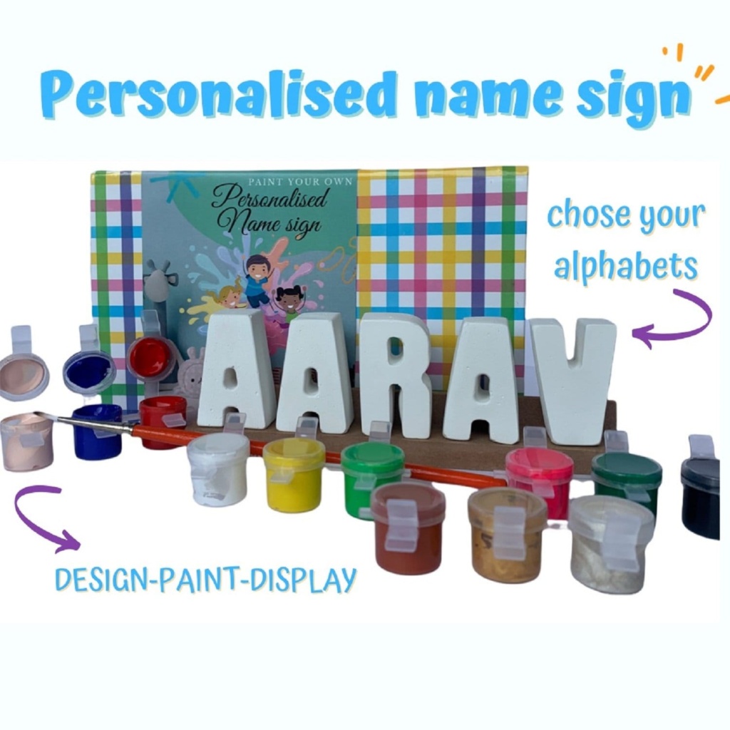 The Nestery personalised name sign