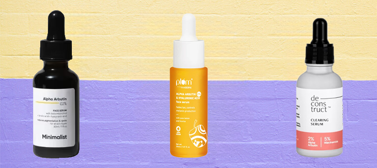 alpha arbutin skin serum face hyperpigmentation products